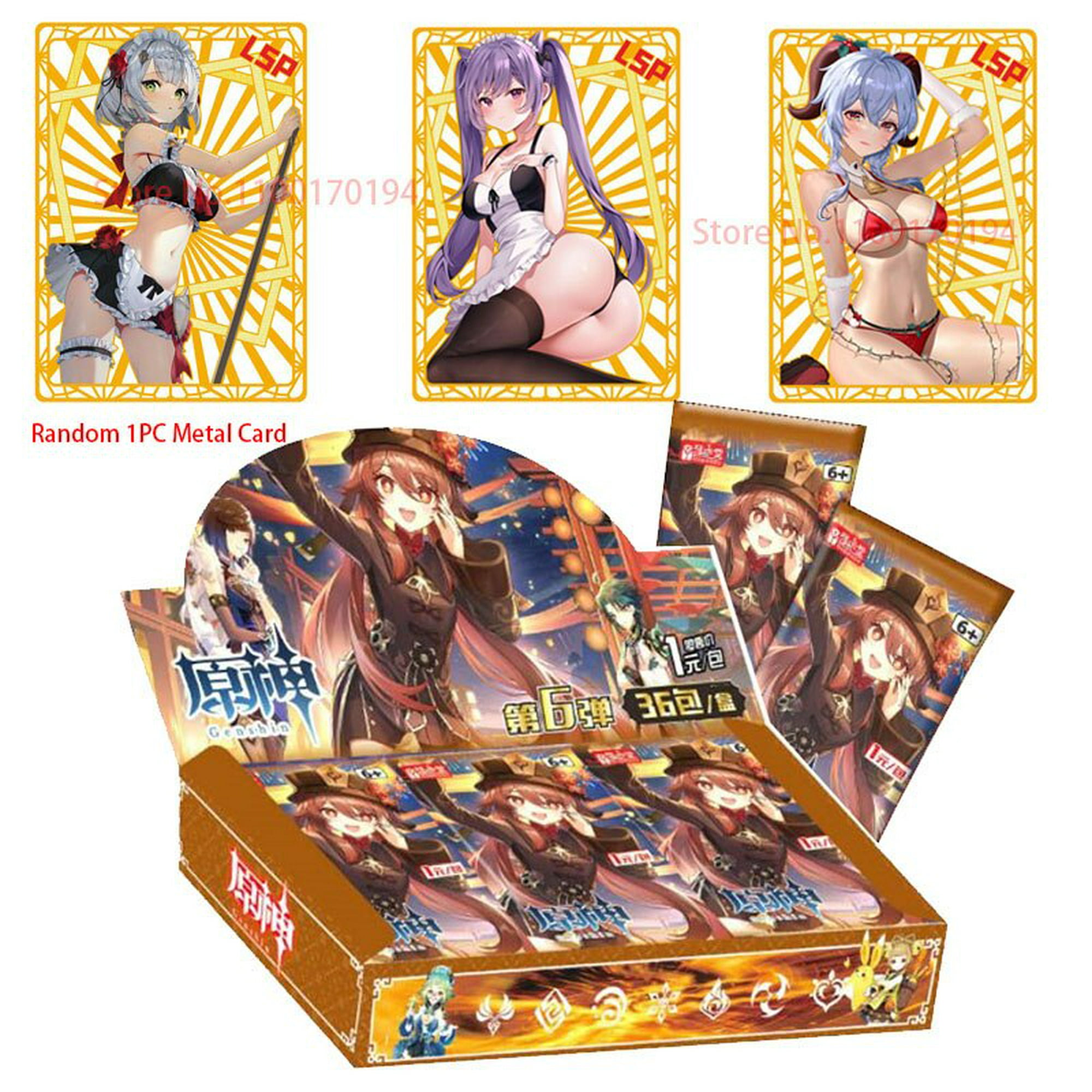 New Game Anime Genshin Impact Figure Model Cards Collection SSP GP