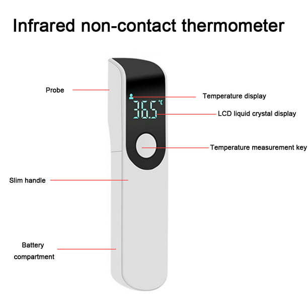 Termómetro de frente sin contacto para adultos, niños y bebés, termómetro  digital infrarrojo sin contacto, lectura instantánea precisa por el  termómetro Vhermosa 222660-2