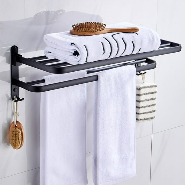 Juego de toalleros para baño, toalleros dobles, toallero plegable,  accesorios de baño, toallero de papel, cepillo de inodoro