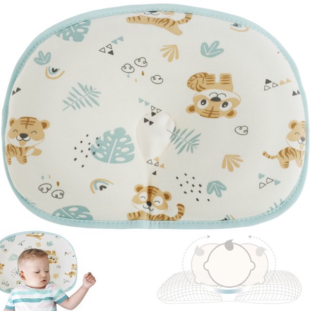 LUXHOUSE - Almohada unisex, pequeña almohada pequeña de 12 x 8 pulgadas,  interior relleno 100% algodón, almohada para niños pequeños, transpirable,  reposacabezas para cochecitos, almohada de viaje, almohada de alimentación  : : Bebé