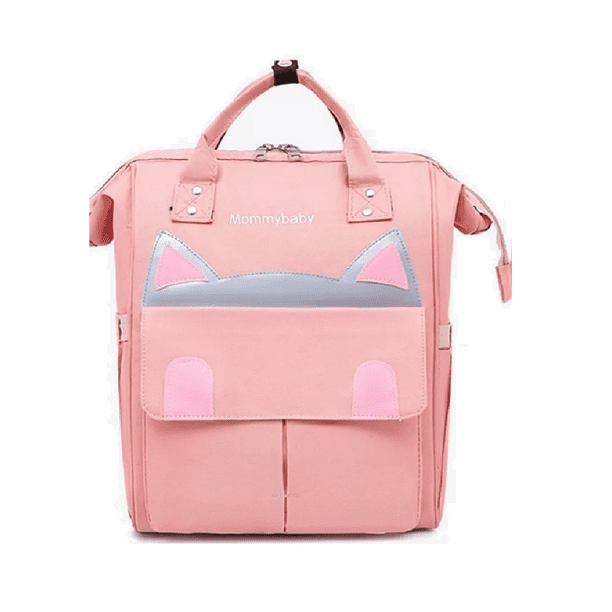 Panaleras Modernas Mochila Pañalera Para Bebe Pañales Madres Bolso  Rosado/Gris