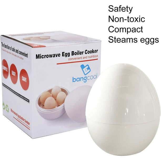 Hervidor de huevos para microondas, cocedor de microondas de solo 8 minutos  para huevos duros o pasados por agua, cocedor de huevos para microondas  para 4 huevos es adecuado para el desayuno