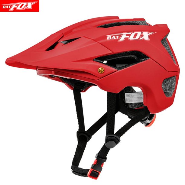 BATFOX-casco de bicicleta de montaña para hombre y mujer, soporte para casco  de bicicleta de carretera, faro/cámara, casco de ciclismo deportivo seguro  Fivean Cascos de ciclismo