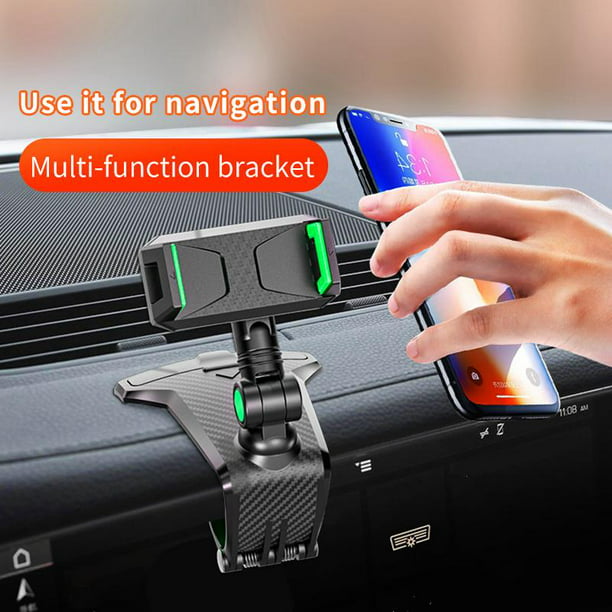  Soporte de teléfono para coche, accesorios para smartphone, soporte  de montaje Celular para Auto - rotación de 360° : Celulares y Accesorios