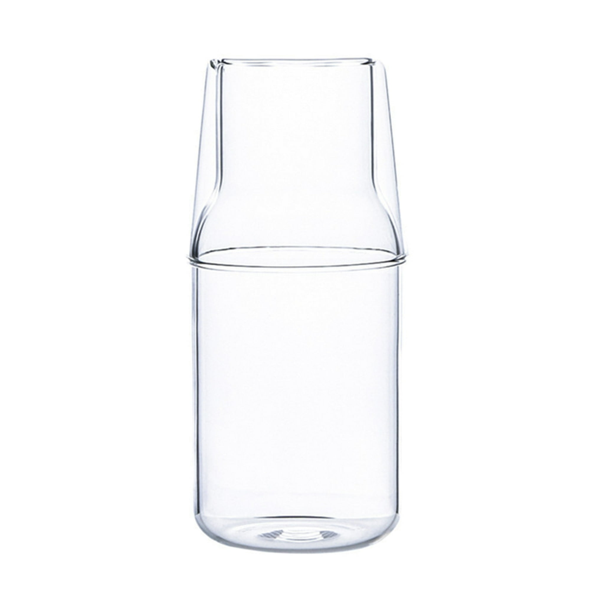  Juego de jarras de vidrio de 3 piezas, jarras de 1 litro para  fiesta, jarras de 10 pulgadas de alto, botellas de agua o leche : Hogar y  Cocina