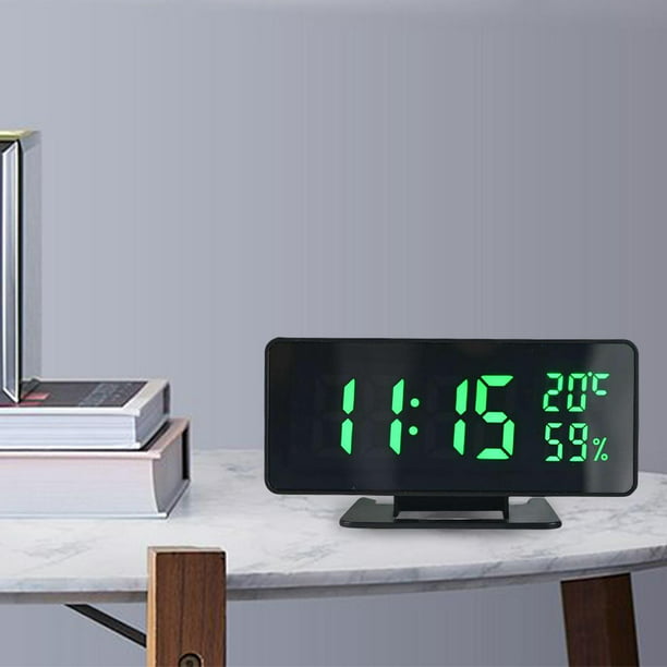Reloj digital, reloj para dormitorio, relojes para decoración de sala de  estar, reloj de mesa de escritorio, reloj despertador con pantalla grande  con