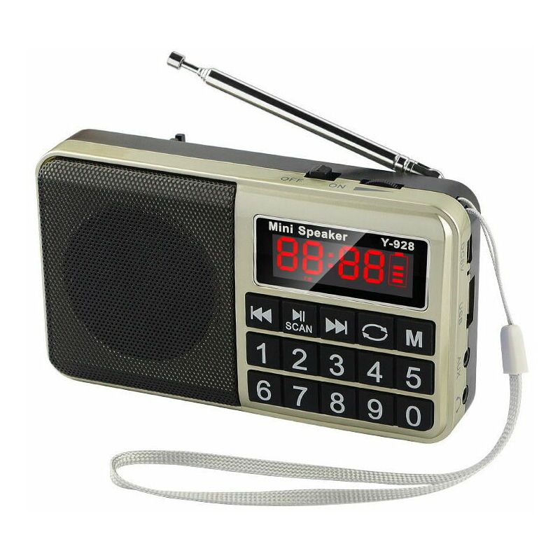6208 – Radio Portátil con batería recargable – Microlab