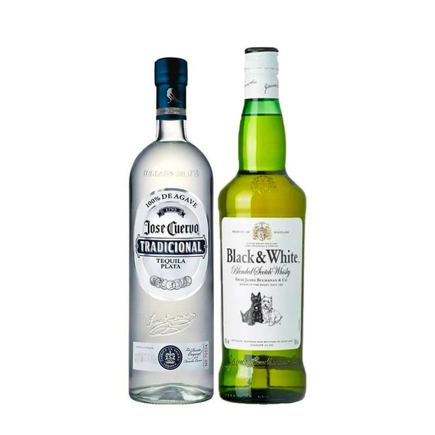 Tequila Jose Cuervo Tradicional Plata 950 ml + Whisky Black And White ...