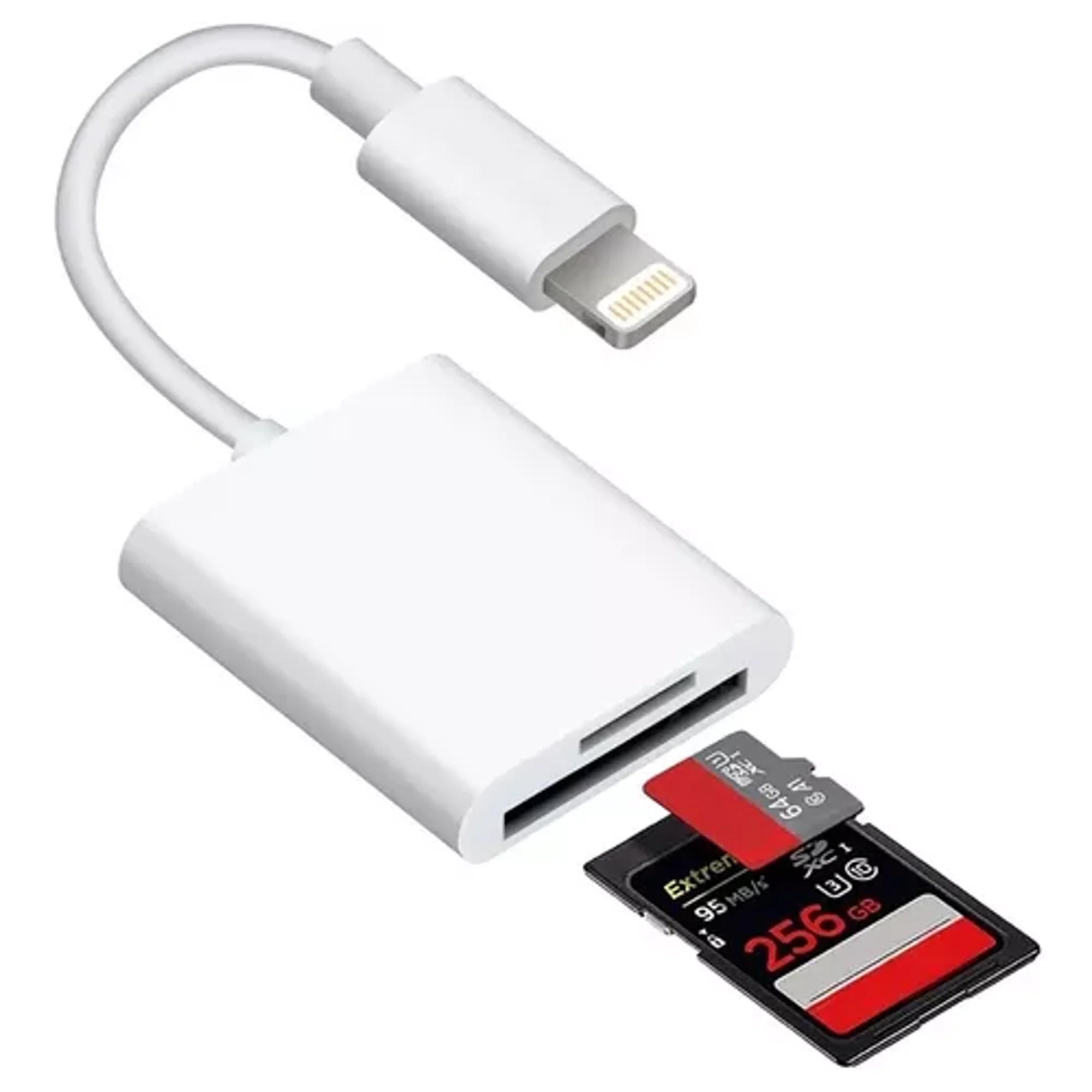 Adaptador Lightning A Microsd Para iPhone iPad Respaldos Pamolo Rápido ...