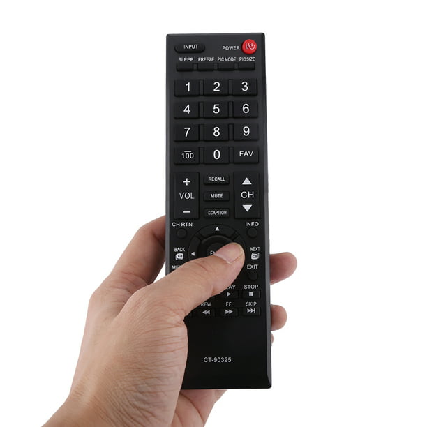 CT-90325 Control Remoto de TV, Cambio de Teclado Innovador Control Remoto  para Toshiba LCD Smart TV U 32DT2U1 32E20 32E20U Negro 55ht1u control  remoto Spptty Como se muestra en la descripción