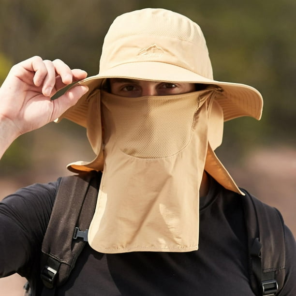 Sombreros de pesca Hombres Protección solar Cuello Solapa facial