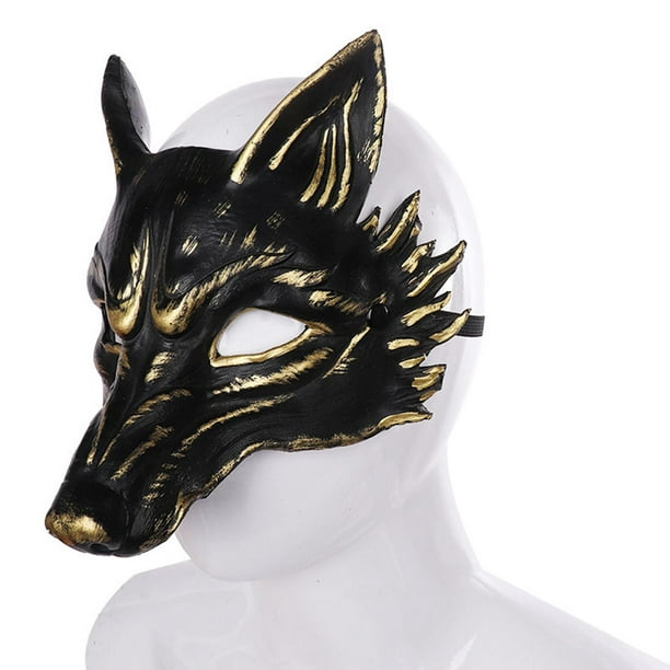 Máscara de lobo realista para adultos, máscara de cabeza de animal para  Halloween, fiesta, disfraz de cosplay