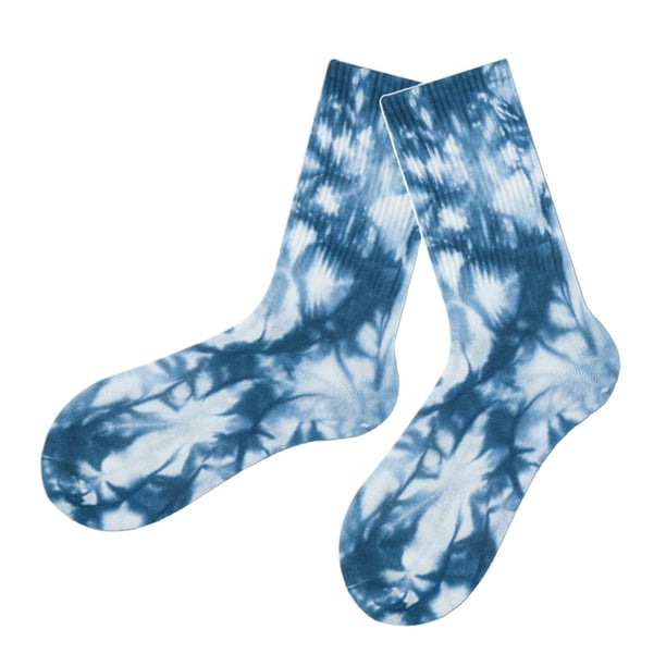 1 de Calcetines de Parejas de Hombres Y Mujeres, Calcetines de Tubo Medio Teñidos con , Sunnimix calcetines de algodón con efecto tie dye | Walmart en línea