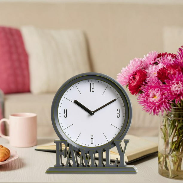Reloj de mesa, moderno y silencioso, reloj de mesa con péndulo, relojes de  mesa para decoración de sala de estar, escritorio, reloj de escritorio