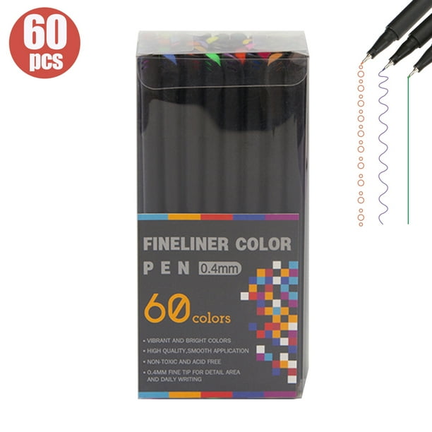 Rotuladores Punta Fina 0.4mm Fine Line 12 Colores Diferentes – El