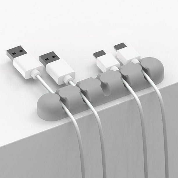 Clip Cables organizador de de Cable adhesivo trasero, soporte para