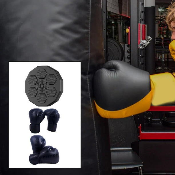 Máquina de boxeo musical montada en la pared con guantes, equipo de boxeo  inteligente para entrenamiento