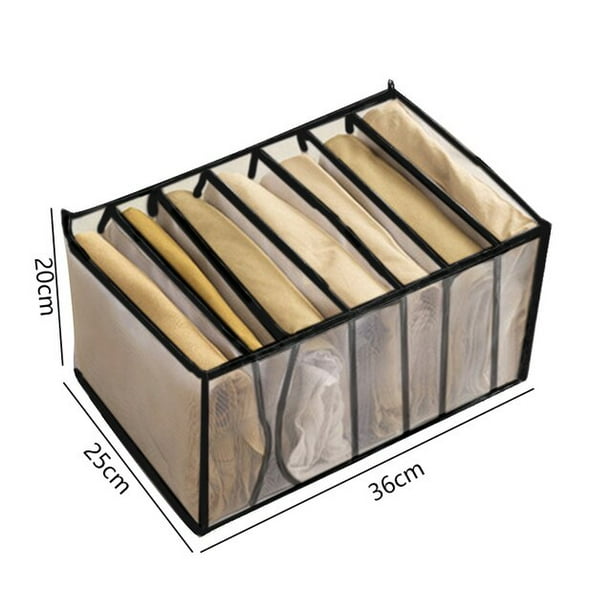 Caja grande de almacenamiento, sistema de organización de ropa para  vaqueros, camisa, pantalones, organizador de armario, organizador de armario,  cajas de almacenamiento de ropa Tan Jianjun unisex