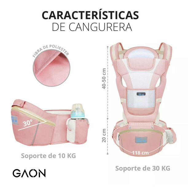 Mochila Cangurera Canguro Porta Bebés Portabebés Cargador Ergonómico  Posiciones de 0 a 36 meses, Moda de Mujer