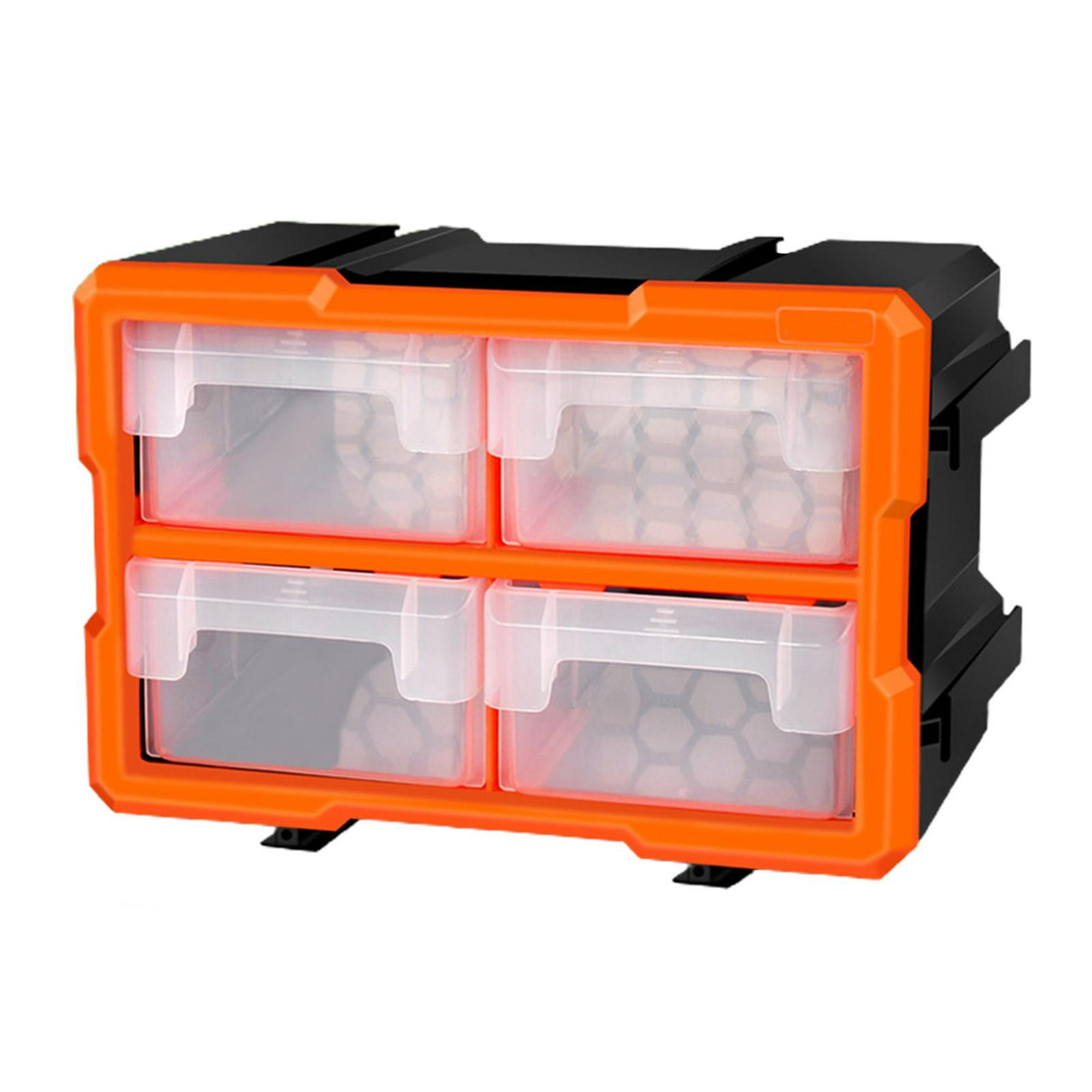 Caja de almacenamiento para herramientas, caja organizadora de herramientas  pequeña, compartimentos, caja de herramientas de plástico D Zulema  organizador de hardware