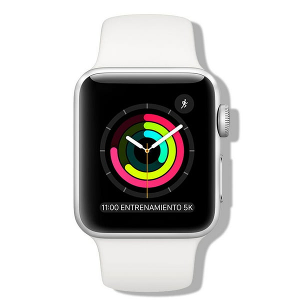 Celda de poder rueda Ahora Smartwatch Apple Watch Series 3 Blanco 38mm Apple Reacondicionado | Walmart  en línea