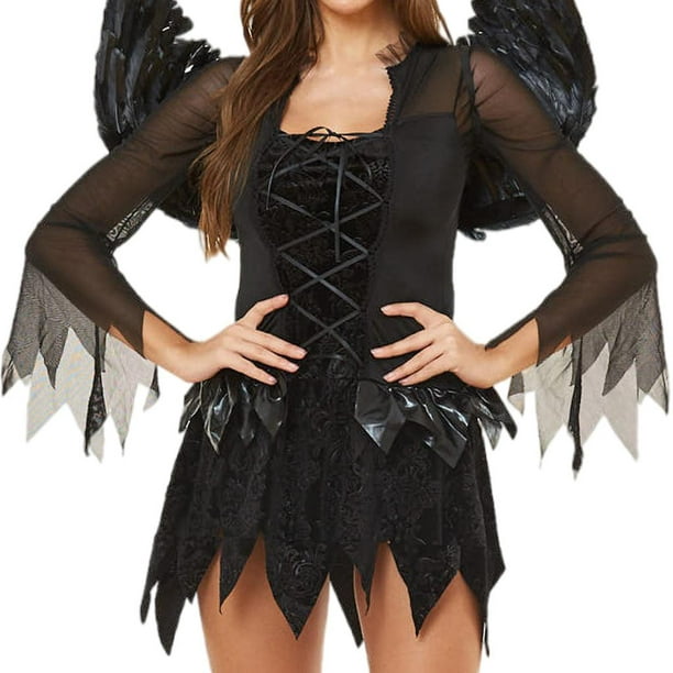 Disfraz de ángel gótico - mujer