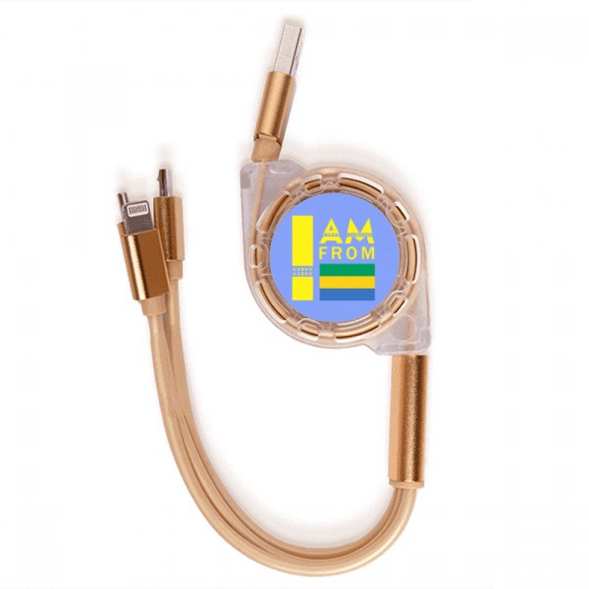 Soy de Gabón Cable de carga telescópico múltiples USB tres en uno ...