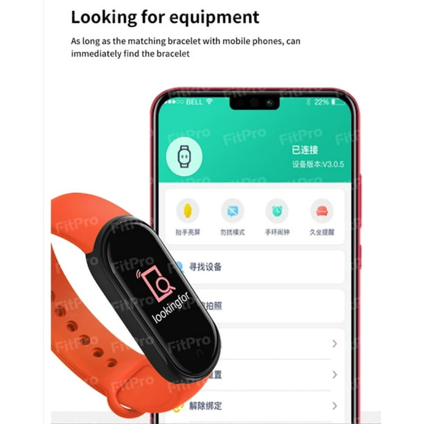  EAPCY, Smart Band M6 Reloj inteligente para hombres y mujeres,  monitor de frecuencia cardíaca, presión arterial, rastreador de fitness, reloj  inteligente para Xiaomi iOS, reloj inteligente deportivo : Electrónica