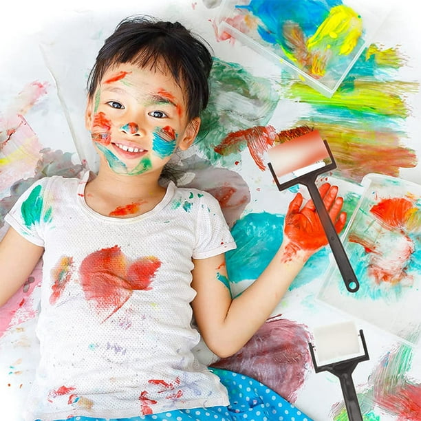 Pinceles de pintura de esponja para niños, herramientas de dibujo