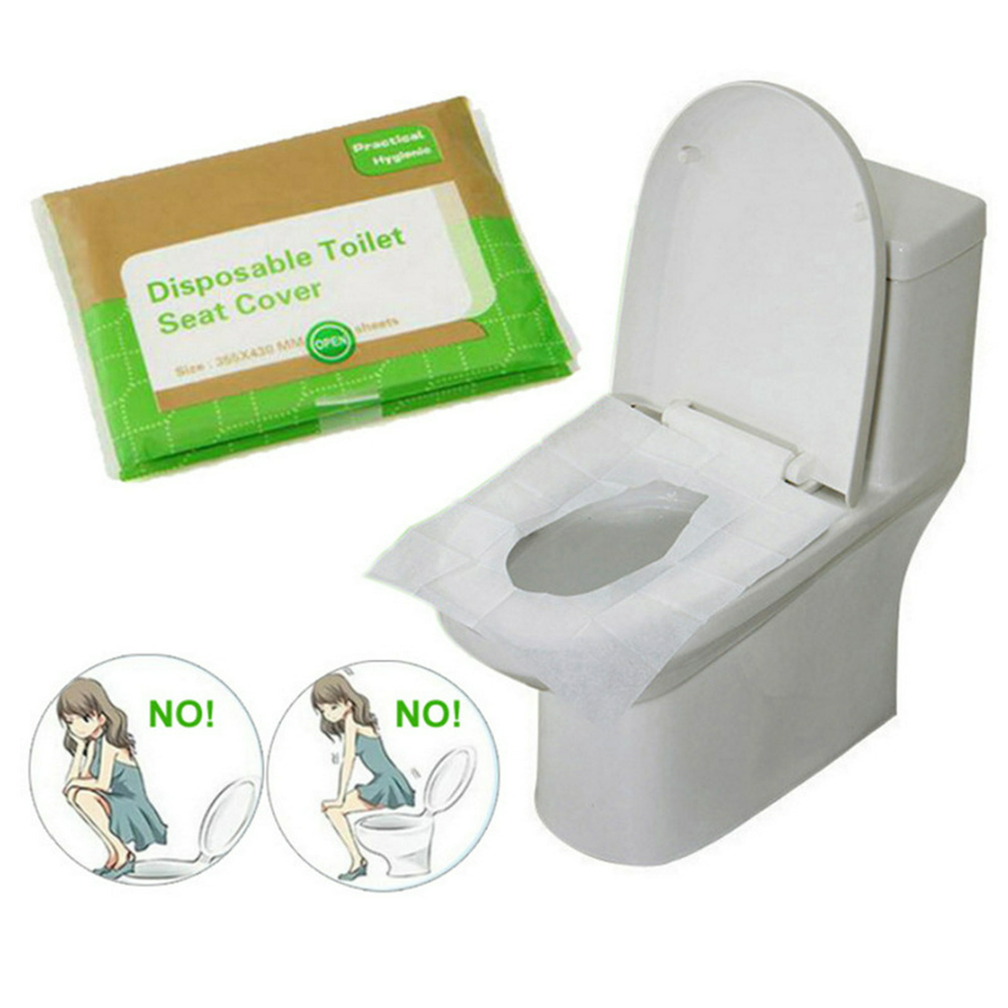 GENERICO 50x Cubre Inodoro Desechable Wc Protector Baño Impermeable