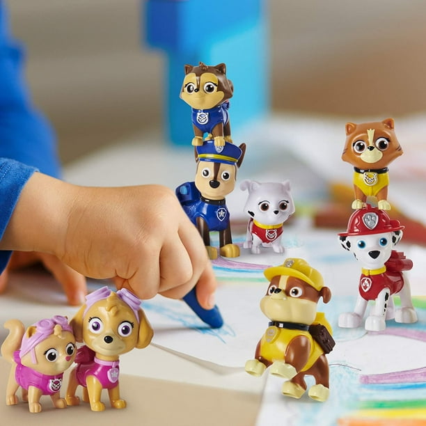 PAW Patrol, paquete de regalo de cachorros de película con 6 figuras de  juguete coleccionables, juguetes para niños de 3 años en adelante