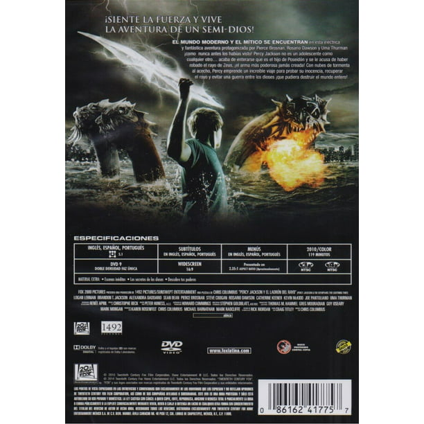 Percy Jackson Y El Ladron Del Rayo Logan Lerman Pelicula Dvd Fox DVD