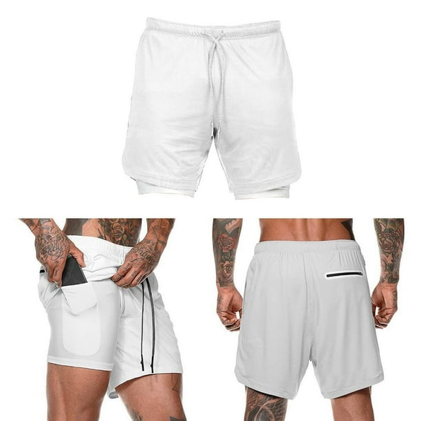 Pantalones cortos de entrenamiento para hombre, pantalones cortos  deportivos de entrenamiento ligero DYNWAVEMX Shorts deportivos para hombres