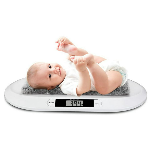  HERCHR Báscula de bebé, digital en libras y onzas para bebé,  peso de mascotas (sin baterías empacadas) : Bebés