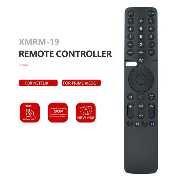 Control remoto de voz para Xiaomi MI P1 L32M6 L43M6 L55M6 6AEU 4K LCD TV,  reemplazo de control remoto de voz de televisión