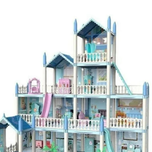 Juego de casa de muñecas para niñas, juguetes de casa de princesa con  muebles para muñecas y 11 habitaciones, casa de sueños DIY casa de muñecas  con