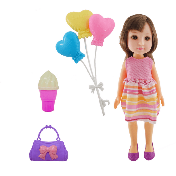 Ropa de muñeca con globos hot sale