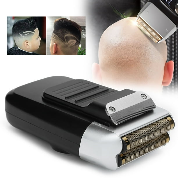  Maquinilla de afeitar eléctrica para hombres, afeitadora  giratoria eléctrica con pantalla LED, afeitadora reutilizable inalámbrica  con recortadora de barba emergente, sin dolor, impermeable, en seco y :  Belleza y Cuidado Personal