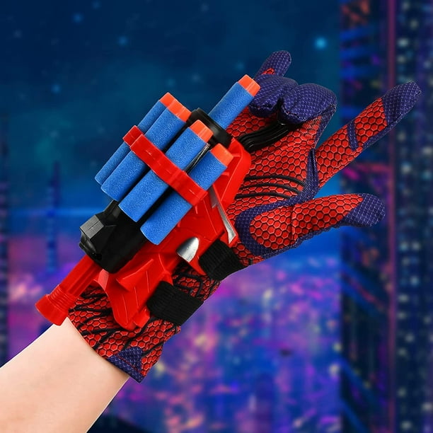 Guantes De Spiderman Para Niños Juguetes Plástico Lanzador