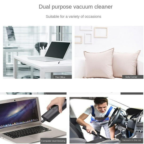 Comprar Plumero de aire inalámbrico eléctrico, potente soplador de aire  para ordenador, limpieza de coche, Kit de limpiador portátil