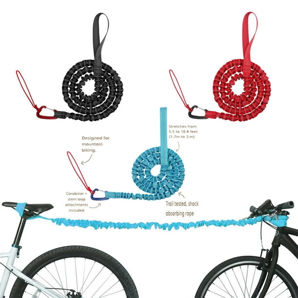 Cuerda de remolque para bicicleta Cuerda de tracción para bicicleta Cuerda  de rally para padres e hijos para bicicleta de montaña Cuerda práctica para  remolque (rojo 1,65 m) Sailing Electrónica