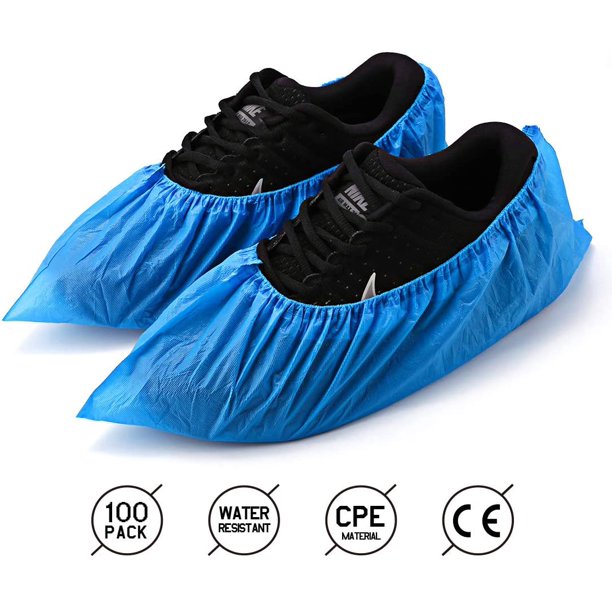 Cubrezapatos desechables Cubrebotas impermeables antideslizantes, 100 pares