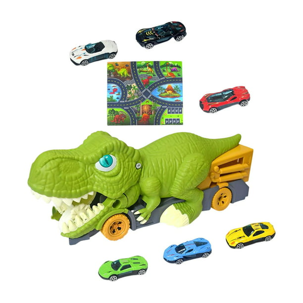 Pista de carreras de dinosaurios Juguetes de de Juguetes de flexible  Juguetes de de trenes de carreras de coches para niños - 42 piezas Magideal  Pista de carreras de dinosaurios