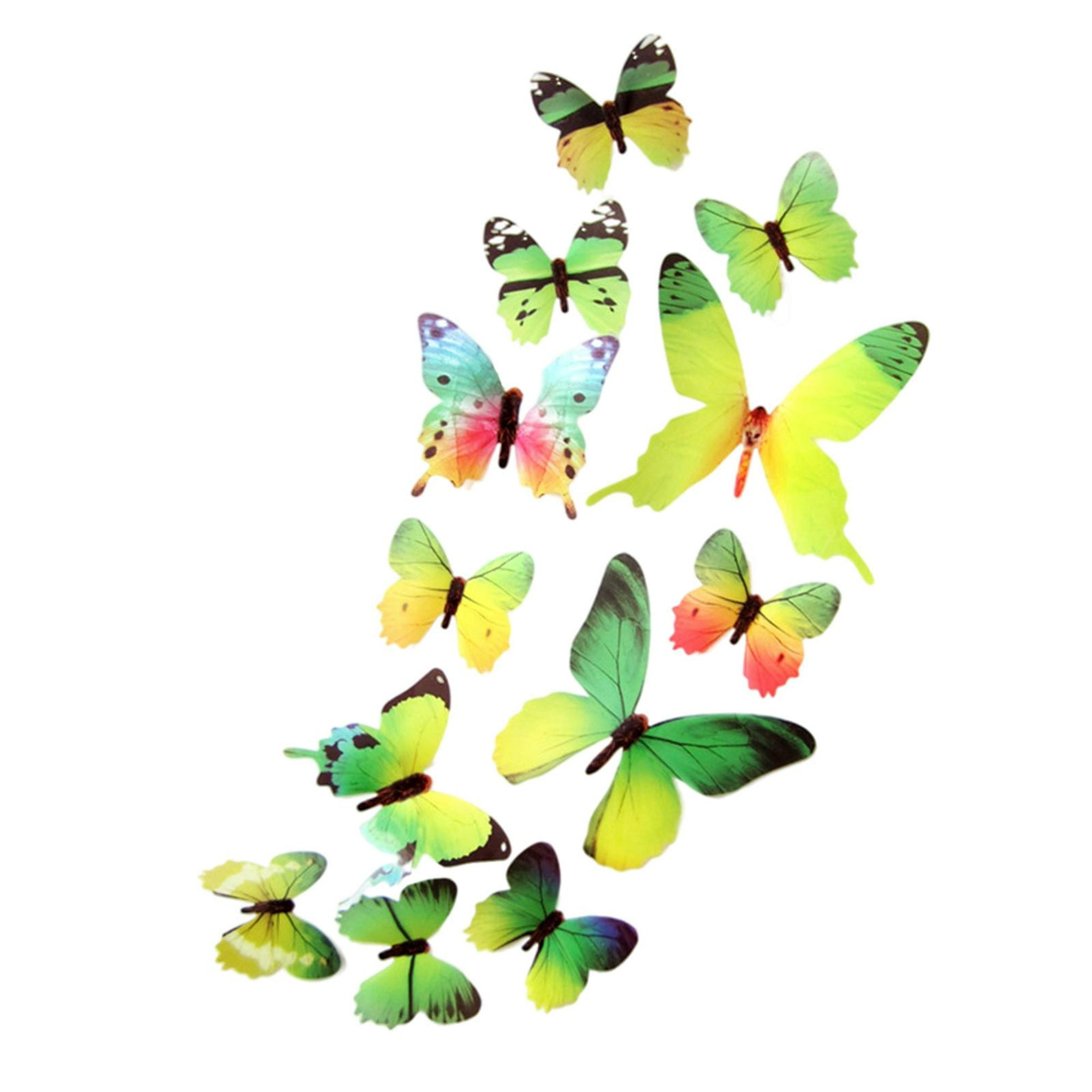 6 Piezas Decoración Artificial De Mariposas Para Arreglos Florales