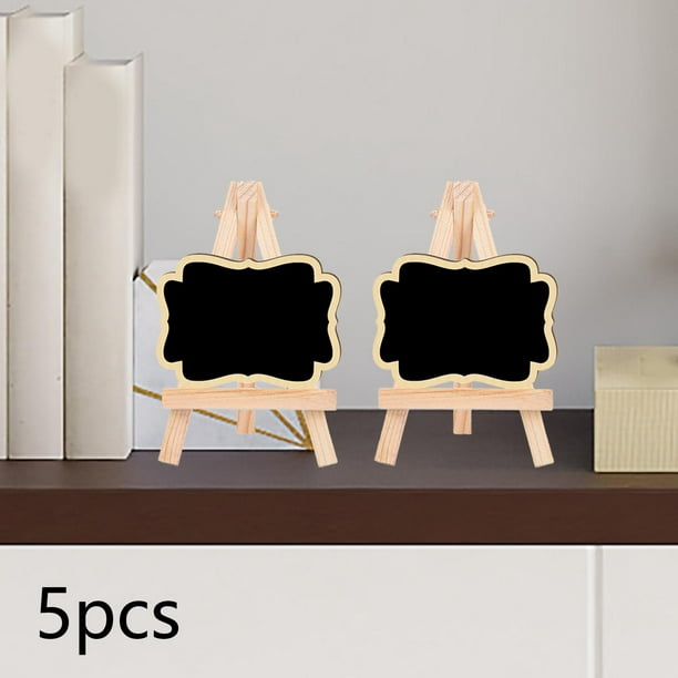 Paquete de 6 mini letreros de pizarra con soporte de caballete para  decoración de mesa, exhibición de comida de restaurante, tableros de  mensajes