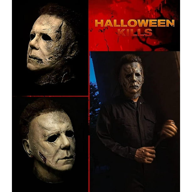 Nueva máscara de Halloween de Michael Myers, máscara de Michael Myers,  máscara de terror, máscara de cabeza completa de látex, máscara de cosplay  de película, máscara de látex de terror de Halloween