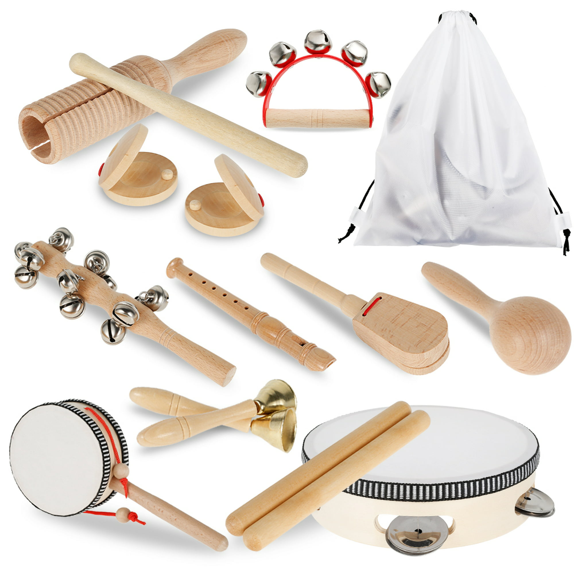 Maracas de Del Juguete Del Instrumento de Música Del Bebé niño -  Aprendizaje Hugo Instrumento de música para niños Juguete de maracas de  madera