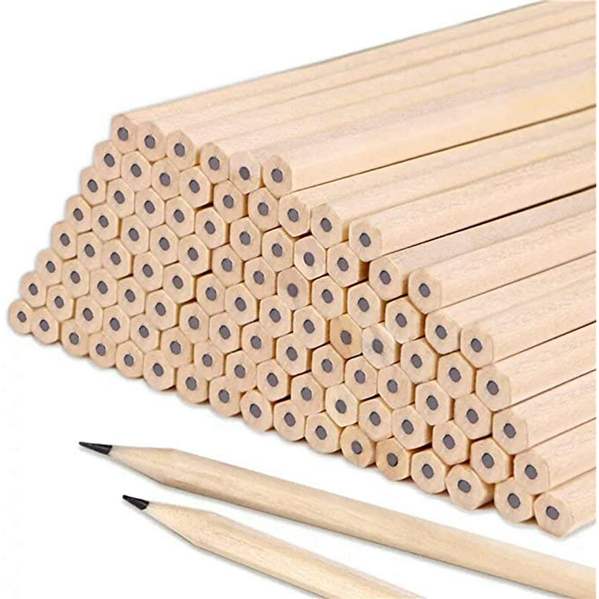 ARTIBETTER 100 piezas de madera hexagonales de madera de haya para  proyectos de manualidades, manualidades, listas para pintar o decorar  (0.689 in)