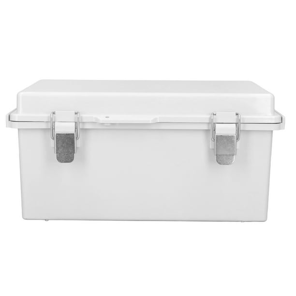  Caja de conexiones con tapa con bisagras aislada 15.7 x 11.8 x  6.7 pulgadas IP67 caja eléctrica fácil instalación gris ABS durable para  jardín : Herramientas y Mejoras del Hogar