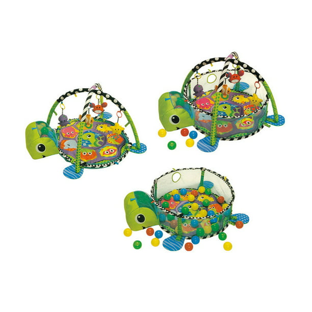Gimnasio convertible 5 en 1 para juegos para bebés con 6 juguetes, tapete  para el desarrollo sensorial, centro de actividades para bebés de recién